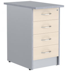 Тумба приставная ИМАГО ТП-4.2А Клен Металлик / IMAGO