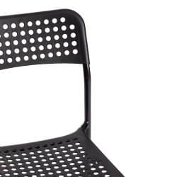 Стул со спинкой АДДЕ (мод. C-049) металл/пластик, 39 х 49 х 78 см, Блаcк(черный) разборный / ADDE (mod. C-049) Black(черный)