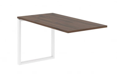 Брифинг-приставка ЕДИС ЕКБ 1367 Дуб Денвер темный Белый / EDIS EQB