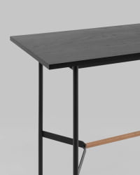 Стол барный Кнобб 120*60 Черный / Knobb