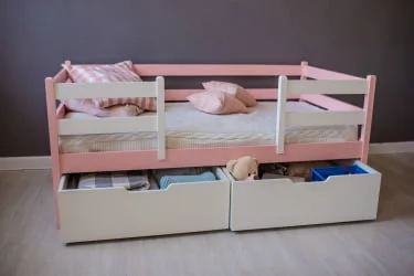 Кровать детская РооРоом ВК-11р Розовая / RooRoom VK-11р