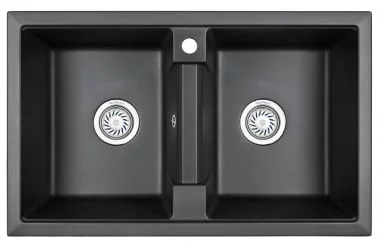 Кухонная мойка ГРАНУЛА 8101 Черный / GRANULA