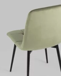 Стул Одди велюр Пыльно-оливковый