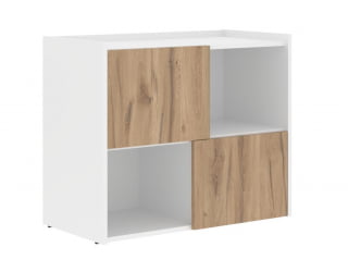 Тумба сервисная ЕДИС ЕЛC 9045 Дуб Денвер светлый Белый / EDIS ELC