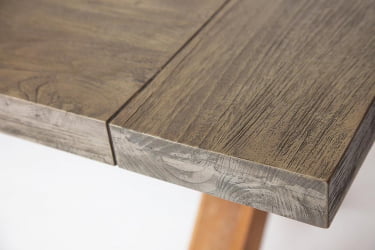 Стол обеденный Сеcрет Де Маисон Калидо дерево тик, 200х100х78см, серый/натуральный / Secret De Maison Kalido