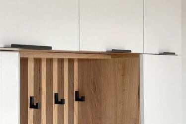 Антресоль Бери МПР-026 Дуб крафт золотой/белое дерево / MPR-026