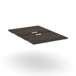 Двойной стол-приставка к двум опорным тумбам/шкафам CОНCЕПТ CН.ДСПР-005 Дуб Мали Белый / CONCEPT CN.DSPR-005