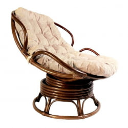 Кресло Папасан Челси вращающийся 23/03Б орех матовый / 23/03B