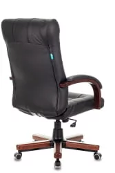 Кресло руководителя Бюрократ КБ-10ВАЛНУТ/Б/ЛЕАТХ / KB-10WALNUT/B/LEATH