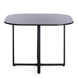 Комплект (стол, 4 стула) КУАДРОН (мод. ПТ14) Стол: МДФ/металл, стул: металл/шенилл, 100х100х73 см, 69х56х71 см, Беиге (Бежевый) ЛЙ1701-4/черный / QUADRON (mod. PT14) Beige LY1701-4/черный