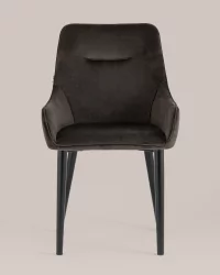 Стул Джоан велюр Темно-коричневый