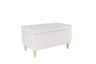 Пуф Чарли ПМ-004.1 белый (экокожа) / PM-004.1