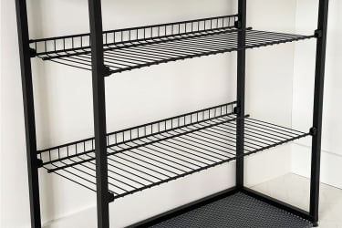 Тумба для обуви Краш ЛМН-13 черный муар/дуб крафт золотой / LMN-13