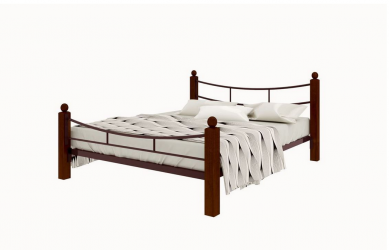 Кровать София Лукс плус 1200х1900 Коричневая / Lux plus