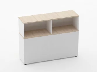 Тумба комбинированная высокая для рабочего модуля Дека 9.04.145 Туя/Белый / Deka