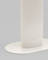 Стол овальный обеденный Мйстерй 130*80 белый / Mystery