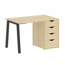 Стол письменный ХОМЕ ОФФИCЕ ВР.СП-3-118.4.А Акация Лорка/Антрацит металл / HOME OFFICE VR.SP-3-118.4.A