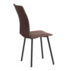 Стул обеденный Ла Роуссе (2 шт. в упаковке) НЕВ, ткань рогожка, коричневый/черный, 3М7-147, 45х55х93 см / La Rousse NEW,