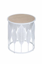 Круглый журнальный столик Вальд Белый