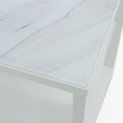 Стеклянный стол БеаутйСтйле 5 Венге/стекло белое / BeautyStyle