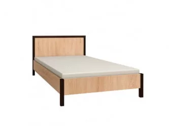 Полутороспальная кровать БАУХАУС 3 Дуб Сонома/Орех шоколадный(спальня) / BAUHAUS