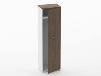 Шкаф для одежды 4 узкий Дека 10.19.302Пр Дуб Верцаска/Белый / Deka