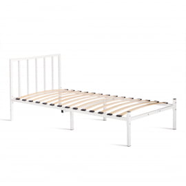 Кровать Бруно металл, 90*200 см, белый / Bruno