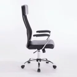 Кресло офисное БРАБИКС Флигхт ЕКС-540 экокожа Черный / BRABIX Flight EX-540