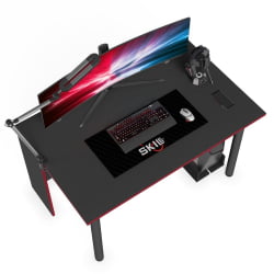 Игровой компьютерный стол СКИЛЛЛ ССТГ 1385.1 антрацит/красный / SKILLL SSTG