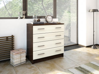 Комод в прихожую Ясень шимо темный/Ясень шимо светлый