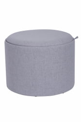 Пуф-столик с ящиком Хюгге Л рогожка Серый / L