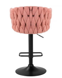 Стул барный ДОБРИН ЛЕОН (розовая ткань (ЛАР 275-10)) 2 шт / DOBRIN LEON (LAR