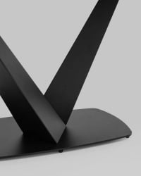 Стол обеденный Аврора 180*90 керамика Черная