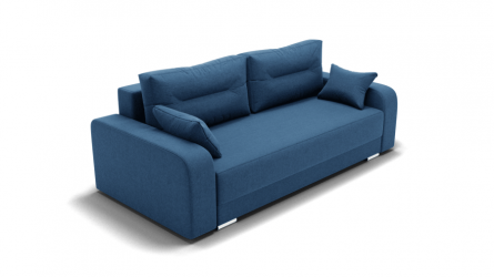 Диван Модерн -1 (ЗР) Цвет фасада: Синий; Тип: Прямой; Материал фасада: Металл/Велюр