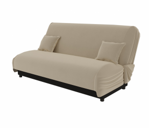 Диван прямой Париж (Берхоусе) Цвет фасада: Бежевый; Тип: Прямой; Материал фасада: Металл/Велюр / (Berhouse)