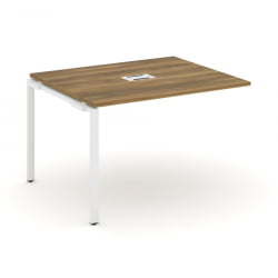 Проходной наборный элемент переговорного стола CОНCЕПТ CН.НПРГ-012 Сандал Янтарный Белый / CONCEPT CN.NPRG-012