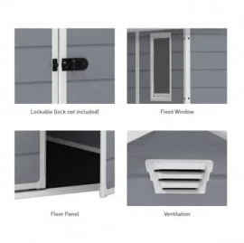 Сарай пластиковый МАНОР 6кс5 ДД / MANOR 6x5 DD