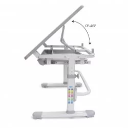 Комплект парта и стул с чехлом РИФФОРМА СЕТ-10 Белый Серый / RIFFORMA SET-10