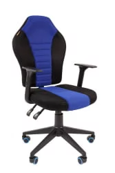 Кресло геймерское CХАИРМАН ГАМЕ 8 Черный-синий / CHAIRMAN GAME