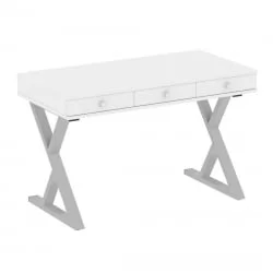 Стол письменный ХОМЕ ОФФИCЕ ВР.СП-1-118.М Белый Бриллиант/Серый металл / HOME OFFICE VR.SP-1-118.M