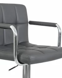 Стул барный ДОБРИН КРУГЕР АРМ Серый / DOBRIN KRUGER ARM