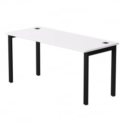 Стол прямой на металлокаркасе, опоры 45 гр Еверпроф ЕВО 254С004 Белый Черный / Everprof EVO 254S004