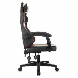 Геймерское кресло БРАБИКС Шоотер ГМ-123, 2 подушки, экокожа, черное/красное / BRABIX Shooter GM-123,