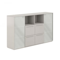 Шкаф средний с ящиками Атлас НЗ-0336.ГС.ГС Серый камень / Atlas NZ-0336.GS.GS