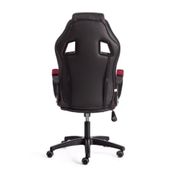 Кресло ДРИВЕР (22) кож/зам/ткань, черный/бордо, 36-6/ТВ-13 / DRIVER 36-6/TW-13