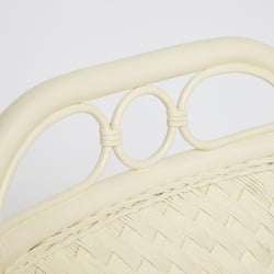 Комплект террасный АНДРЕА (стол кофейный со стеклом + 2 кресла + подушки) ротанг, 64х67х92см / Д60х55, ТCХ Вхите (белый) / ANDREA D60х55, TCH White