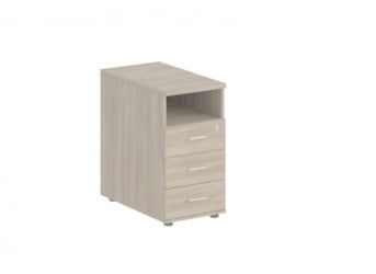 Тумба приставная с 3 ящиками и нишей Сигма СГ.511.ОД.ОД Дуб темный / Sigma SG.511.OD.OD