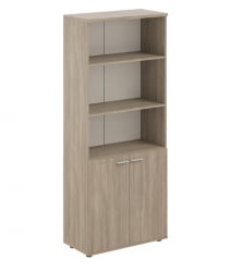 Шкаф высокий полуоткрытый Сигма СГ.831.ОД.ОД Дуб темный / Sigma SG.831.OD.OD