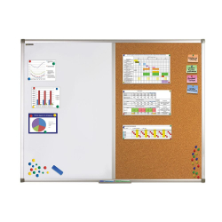 Доска комбинированная магнитно-маркерная БРАУБЕРГ для объявлений 90х120 см / BRAUBERG