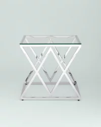 Журнальный стол ИНСИГНИЯ 55кс55 Серебро / 55x55